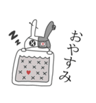 眼帯うさぎのこむぎ（個別スタンプ：4）