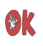眼帯うさぎのこむぎ（個別スタンプ：39）