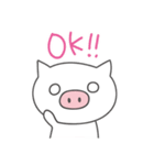 しろぶたさんの生活（個別スタンプ：6）