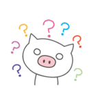 しろぶたさんの生活（個別スタンプ：34）