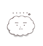 緩くシンプルな雲たち（個別スタンプ：9）