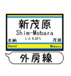 外房線 駅名 シンプル＆気軽＆いつでも（個別スタンプ：10）