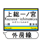 外房線 駅名 シンプル＆気軽＆いつでも（個別スタンプ：13）