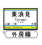 外房線 駅名 シンプル＆気軽＆いつでも（個別スタンプ：14）