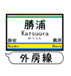 外房線 駅名 シンプル＆気軽＆いつでも（個別スタンプ：21）