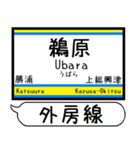 外房線 駅名 シンプル＆気軽＆いつでも（個別スタンプ：22）