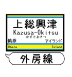 外房線 駅名 シンプル＆気軽＆いつでも（個別スタンプ：23）