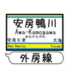 外房線 駅名 シンプル＆気軽＆いつでも（個別スタンプ：27）