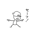 野球棒人間【K】（個別スタンプ：34）