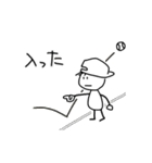 野球棒人間【K】（個別スタンプ：36）