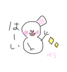 ゆきだるまりな（個別スタンプ：5）