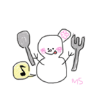 ゆきだるまりな（個別スタンプ：11）