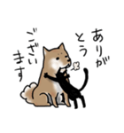 しばいぬとくろねこ（個別スタンプ：10）