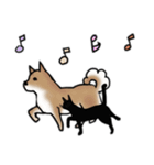しばいぬとくろねこ（個別スタンプ：30）