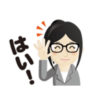 真面目女子のビジネス専用スタンプ（個別スタンプ：28）