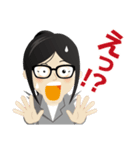 真面目女子のビジネス専用スタンプ（個別スタンプ：29）