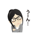 真面目女子のビジネス専用スタンプ（個別スタンプ：30）