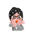 真面目女子のビジネス専用スタンプ（個別スタンプ：36）