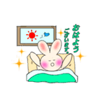 鏡餅のようなうさぎ（個別スタンプ：3）