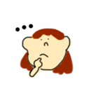 そばにいるきになる女の子（個別スタンプ：16）