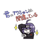 白パーカー君と黒パーカーちゃん Ver.2（個別スタンプ：2）