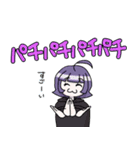 白パーカー君と黒パーカーちゃん Ver.2（個別スタンプ：16）
