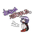 白パーカー君と黒パーカーちゃん Ver.2（個別スタンプ：17）
