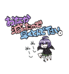 白パーカー君と黒パーカーちゃん Ver.2（個別スタンプ：18）