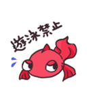 金魚とカメ（個別スタンプ：13）