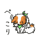 ハッピーなパピヨン犬（個別スタンプ：7）