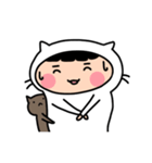 猫になりたい女の子と彼女の猫（個別スタンプ：14）