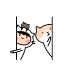 猫になりたい女の子と彼女の猫（個別スタンプ：27）