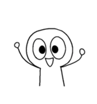 ただの白い人（個別スタンプ：1）