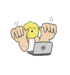 毎日使える！わたぼこりちゃん（脚長ver）（個別スタンプ：10）