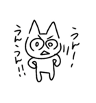 楽にかいた ねこ（個別スタンプ：22）