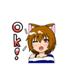 ねこ娘スタンプ（個別スタンプ：1）
