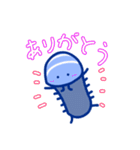 脱力したむし図鑑(青いだんごむし編)（個別スタンプ：14）