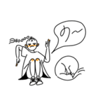 みつあみガールと彼女のねこ（個別スタンプ：3）