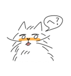 みつあみガールと彼女のねこ（個別スタンプ：7）