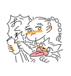 みつあみガールと彼女のねこ（個別スタンプ：20）