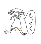 みつあみガールと彼女のねこ（個別スタンプ：23）