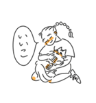 みつあみガールと彼女のねこ（個別スタンプ：28）