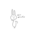 性格曲がった口悪ウサギ（個別スタンプ：6）