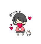 あらちゃんとねこ（個別スタンプ：5）