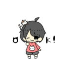 あらちゃんとねこ（個別スタンプ：6）
