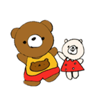 くまのみーたんとぷーたん（個別スタンプ：1）