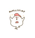 まるっこいにわとりのおばけ（個別スタンプ：5）