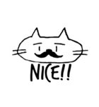 猫ひげなEnglish（個別スタンプ：1）