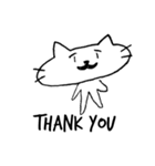 猫ひげなEnglish（個別スタンプ：6）