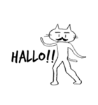 猫ひげなEnglish（個別スタンプ：8）